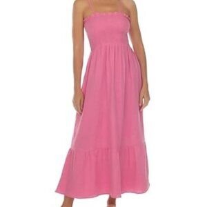 Raviya Women's Cotton Maxi Dress Cover-Up – Pink | Size S